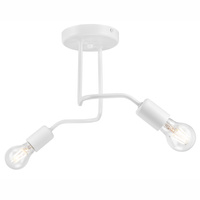 Lampa Sufitowa CHARLIE 2xE27 Biała LM-2.120 Lamkur