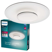 Lampa Sufitowa Plafon LED 40W 4400lm 4000K Czarny Garnet Philips