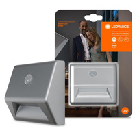 Oprawa Schodowa LED Nightlux Srebrna 0,3W 10lm 4000K IP54 Ledvance Czujnik ruchu