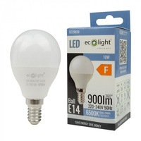 Żarówka LED Kulka P45 E14 10W 900lm 6500K Zimna Ecolight