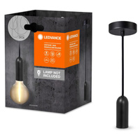 Lampa Sufitowa Wisząca E27 Zwis Czarny Vintage 1906 Pendulum Ledvance