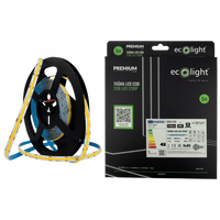 Taśma LED Pasek COB 9W/m 1125lm/m 480LED/m 24V 6000K Zimna IP67 Rolka 5m Ecolight