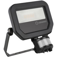 Naświetlacz LED Reflektor Zewnętrzny Lampa 10W 1200lm 4000K IP65 Czarny Z Czujnikiem Ruchu i Zmierzchu Floodlight Ledvance