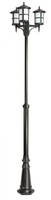 Lampa Ogrodowa Zewnętrzna Słupek LATARNIA E27 CORDOBA II OGMWN 3 TD 180-280cm czarny Su-Ma