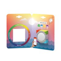 Lampka Przenośna LED Akumulatorowa 0.5W 40lm Ściemnialna CCT RGBW OKrągła Srebrny SMART+ Bluetooth Twist&Shake Ledvance