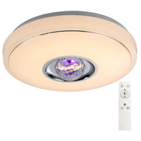 Plafon LED Lampa Sufitowa Natynkowa 18W RGB + Ciepła MAGIC DISCO 38cm + Pilot