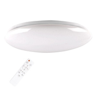 Plafon LED Oprawa Sufitowa 48W 5300lm CCT 120° Biała IP44 Pilot Ściemnialna Pirius Sanico Goldlux