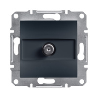 Gniazdo Antenowe Pojedyncze SAT 1dB Antracyt SCHNEIDER ASFORA