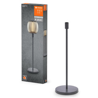 Lampa Stojąca Krótka Oprawa Podłogowa Dekoracyjna Vintage 1xE27 Ciemny Szary Stick LEDVANCE