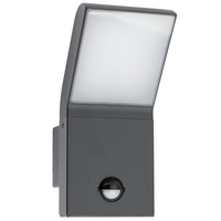 Kinkiet Ogrodowy Elewacyjny Lampa Zewnętrzna LED 12W 4000K IP54 z Czujnikiem Ruchu i Zmierzchu