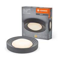 Lampa Plafon LED Sufitowa Ozdobna Betonowa Ściemnialna 24.5W 3000K Ciepła Szara LEDVANCE