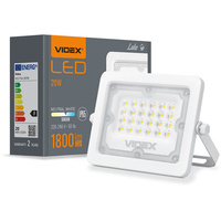 Naświetlacz LED 20W 1800lm 5000K IP65 Biały VIDEX LUCA