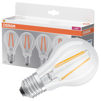 4x Żarówka LED A60 E27 7W = 60W 806lm 2700K Ciepła 300° BASE Osram