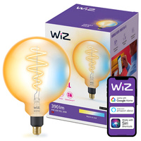 Żarówka LED E27 Kula G200 6W = 25W 390lm 2000-5000K TW FILAMENT Bursztynowa Inteligentna SMART WiFi Bluetooth Aplikacja WiZ