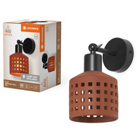 Lampa Ścienna Dekoracyjna Kinkiet Oprawa Natynkowa E27 Brązowy Decor Ledvance