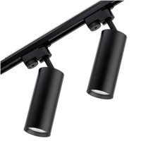 Zestaw Szyna Oświetleniowa Szynoprzewód 1 m + 2x Reflektor Szynowy RITI GU10 Czarny LUMILED