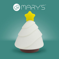 Lampka Nocna Dziecięca LED 2.5W 3000-6000K Ciepła i Zimna + Wielokolorowa RGB Akumulatorowa 1200mAh Biała CHOINKA MARY'S