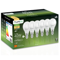 6x Żarówka LED E14 Kulka P45 5W = 40W 470lm 3000K Ciepła 180° LUMILED