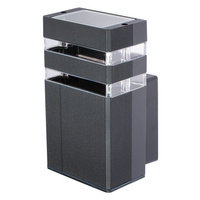 Kinkiet ogrodowy elewacyjny INEZ Ciemny Szary GU10 ALUMINIUM IP54