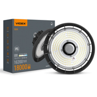 Lampa Oprawa LED High-Bay 100W 16200lm 5000K Neutralny 90° IP65 IK07 mAh Wisząca Czarna VIDEX
