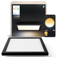 Panel LED Lampa Sufitowa Natynkowa 30x30 cm 19W 1940lm IP20 White Ambiance TW Czarna Inteligentna SMART Zigbee Bluetooth Aurelle Philips HUE