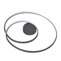 Lampa Sufitowa LED Dekoracyjna 40W 3700lm 4000K Neutralna Czarna ZEFIRA Sanico Goldlux