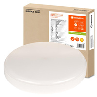 Plafon LED Lampa Sufitowa 35W 3680lm 3000K Ciepła z Czujnikiem Ruchu Zmierzchu Natynkowa Biały 35cm Surface Ledvance