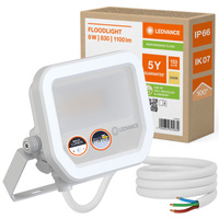 Naświetlacz LED Reflektor Zewnętrzny Lampa 10W 1100lm 3000K IP66 Biały Floodlight Ledvance