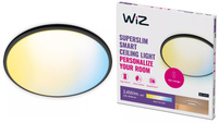 Plafon LED Lampa Sufitowa Natynkowa 22W CCT Czarny Okrągły SMART WiFi WiZ
