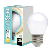 Żarówka LED E27 Kulka 4W 450lm 3000K Ciepła 360° Filament Line Kobi