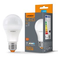 Żarówka LED E27 A60 8W = 57W 760lm 3000K Ciepła 240° Videx
