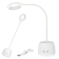 Lampka Biurkowa Stołowa LED Akumulatorowa 5W 180lm Biała Lusia LED2B Kobi