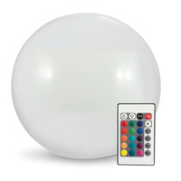 Lampa Ogrodowa LED Solarna Wbijana RGB Kula NAZIEMNA 20cm + pilot