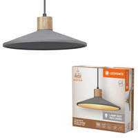 Lampa Sufitowa Wisząca Dekoracyjna E27 Zwis Szary Brązowy Beton Decor Ledvance