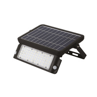 Naświetlacz LED Solarny Zewnętrzny Ogrodowy 10W 1080lm 4000K Neutralny 90° z Czujnikiem Ruchu i Zmierzchu IP65 Czarny Mhc Kobi