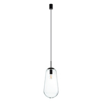Lampa Sufitowa Wisząca E27 Czarna Nowoczesna PEAR L 7797 Nowodvorski