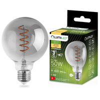 Żarówka LED E27 Kula G95 6W = 50W 420lm 2200K Ciepła 360° DYMIONA FILAMENT LUMILED