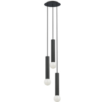 Lampa Sufitowa BATON III 7856 Nowodvorski Czarna 3xE27 Wisząca wys.130 cm Nowoczesna