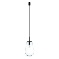 Lampa Sufitowa Wisząca E27 Czarna Nowoczesna PEAR M 7798 Nowodvorski
