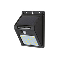 Lampa Ogrodowa Zewnętrzna Kinkiet Elewacyjny LED 1.3W 100lm 4000K IP44 z Czujnikiem Ruchu Czarny Industrialny Ostrava Rabalux