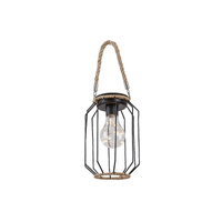 Lampa Ogrodowa LED Dekoracyjna 0.2W 3lm 3000K IP44 z Czujnikiem Zmierzchu Czarny Industrialny Sluis Rabalux