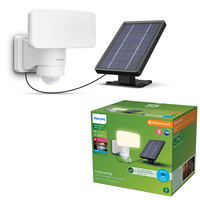 Naświetlacz Solarny LED 6W 1000lm 5000K IP44 z Czujnikiem Ruchu i Zmierzchu Biała Tylus Ultra Efficient Philips