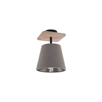 Kinkiet Ścienny Lampa Natynkowa E27 Szara Nowoczesna AWINION 9718 Nowodvorski