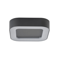 Plafon Oprawa Natynkowa Sufitowa Lampa Ogrodowa Kinkiet Elewacyjny LED 12W 540lm 3000K Ciepła Grafitowa Wodoodporna IP54 PUEBLA LED 9513 Nowodvorski