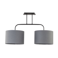 Lampa Sufitowa 2x E27 Szara Nowoczesna ALICE M 6817 Nowodvorski
