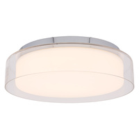 Plafon Lampa Sufitowa Oprawa Natynkowa LED 17W 1000lm 4000K Neutralna Chrom Wodoodporna IP44 PAN LED M 8174 Nowodvorski