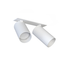 Lampa Sufitowa Oprawa Podtynkowa Reflektor Punktowa 2x GU10 Biała Nowoczesna MONO SURFACE 7828 Nowodvorski