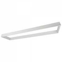 Ramka Zatrzaskowa Natynkowa do Paneli LED 120x30 PCV 65mm Biała Ecolight