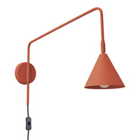 Lampa Ścienna Kinkiet E14 Ochra czerwona NOX Crimson SL.1701 Sollux