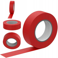 Mocna Taśma Izolacyjna PCV Wodoodporna 19mm x 0,13mm Czerwona 20m